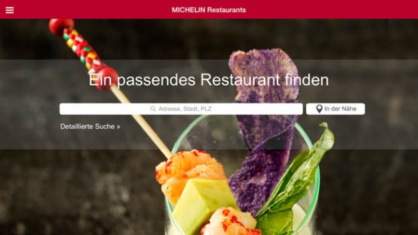 Neue Tablet-App für Michelin Restaurants
