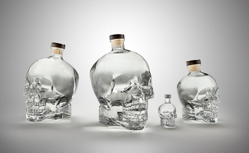 crystal head vodka flaschen