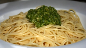 Rezept: grünes Pesto - selbstgemacht