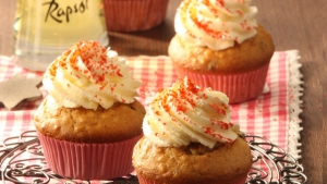 Rezept: Stollen-Cupcakes mit Frischkäse-Frosting