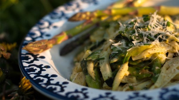 Bärlauch Spargel Linguine