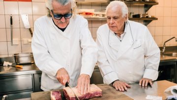 Dieter Meier und Eckart Witzigmann über Fleisch und Feuer