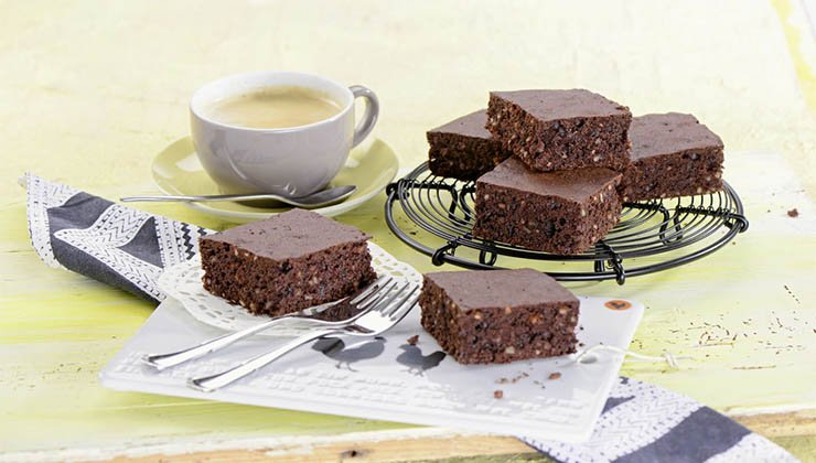 Schoko-Brownies mit Mandeln für Diabetiker