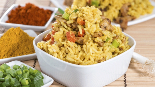 Rezept: Sommerlicher Curry-Reissalat