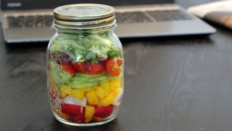 Salat im Glas - Das kommt hinein