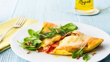 Tomaten-Käse-Omelette für Zwei