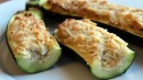 Mit Quinoa gefüllte Zucchini