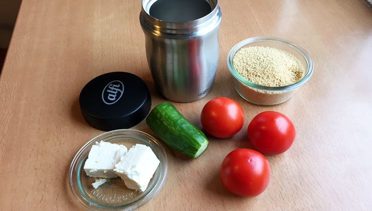 Couscous im Mug – Salat im Büro
