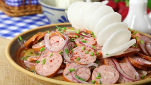 Biergarten-Rezept: Bayerischer Wurstsalat