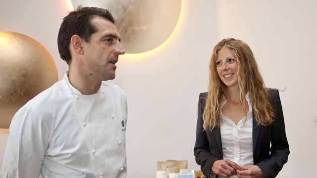 Martin Baudrexel mit der Geschäftsführerin der Eventagentur miomente, Sabine Buers