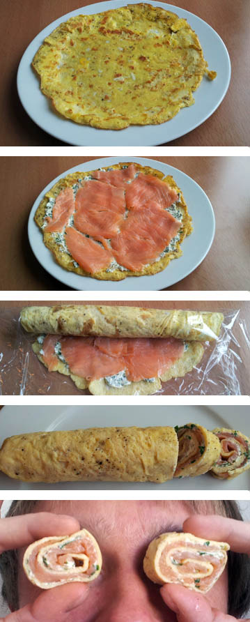 zubereitung lachs ei rolle