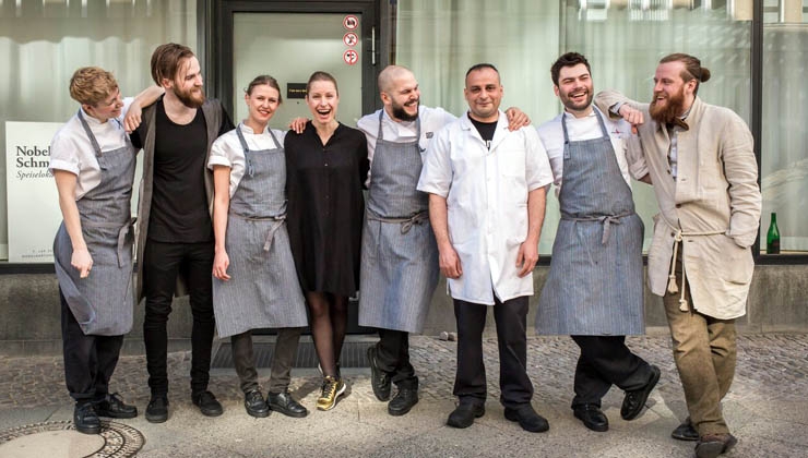 Das Team des Nobelhart & Schmutzig. Ganz rechts im Bild: Billy Wagner