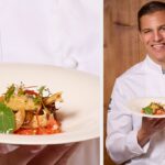 TVB Paznaun-Ischgl -- Banjamin Parth und sein Gericht "Heimischer Pilz im Röstimantel auf Paprikakraut und Schnittlauch-Sauce"