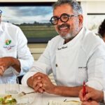 Explora Journeys -- Mauro Uliassi (Mi.) geht bei Explora Journeys an Bord