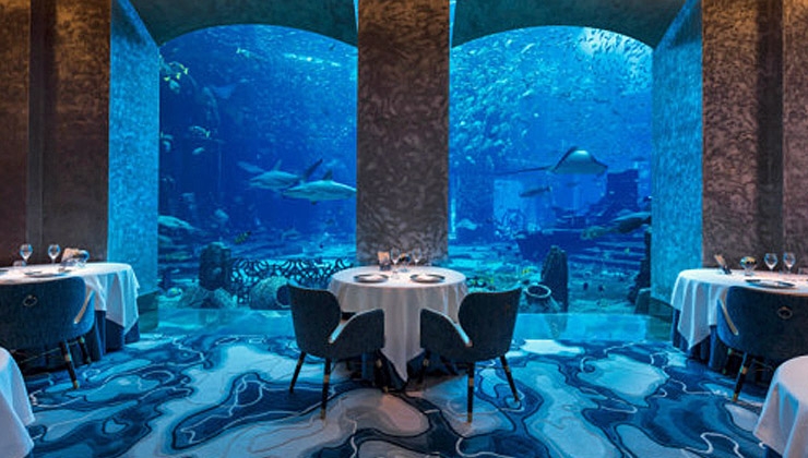 Atlantios Dubai -- Das Ossiano Ossiano ist eines der exklusivsten und einzigartigsten Restaurants der Region.