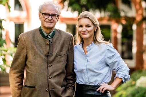 Grossaufnahmen -- Die Veranstalter des Rheingau Gourmet & wein Festivals: Johanna und Hans B. Ullrich